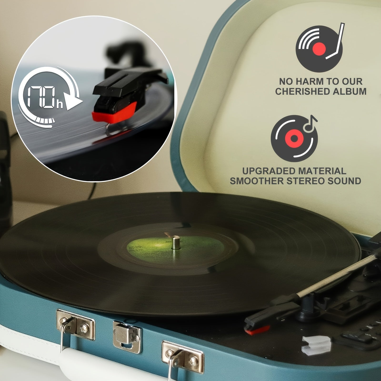 4pcs LP Record Player Needles