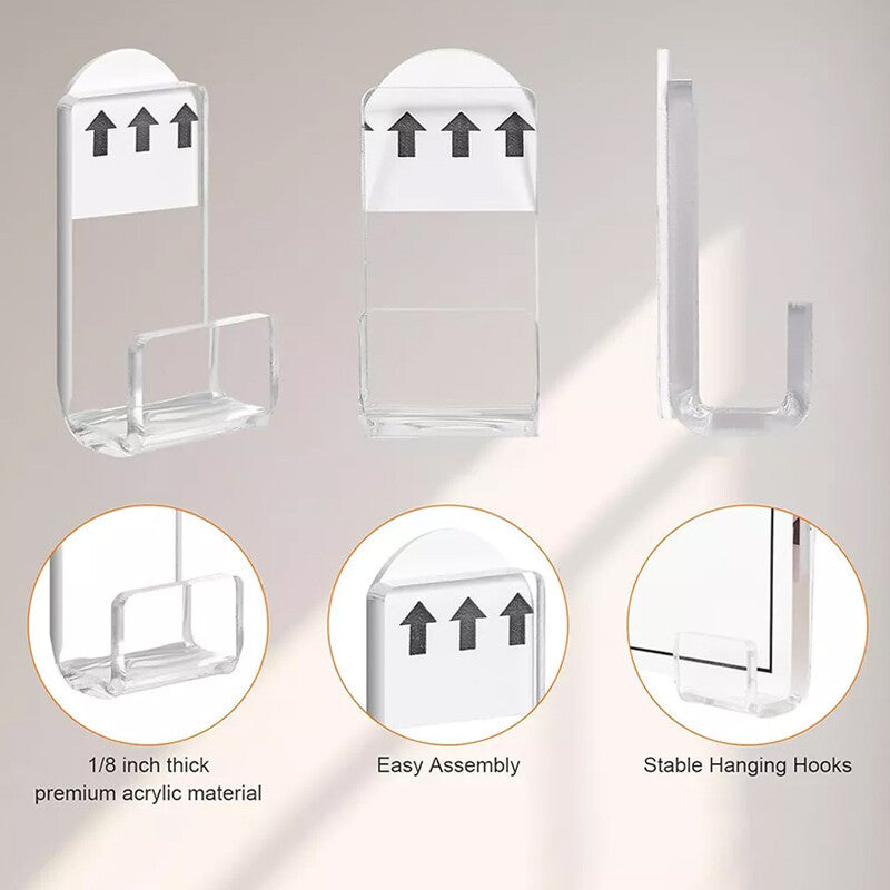 12pcs Vinyl Record Wall Mount Display Shelf