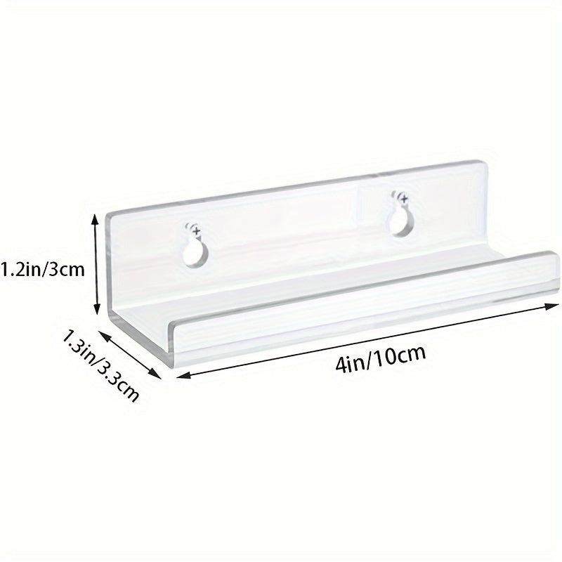 CD Rack Holder 6pcs Wall Mount Vinyl Record Shelf